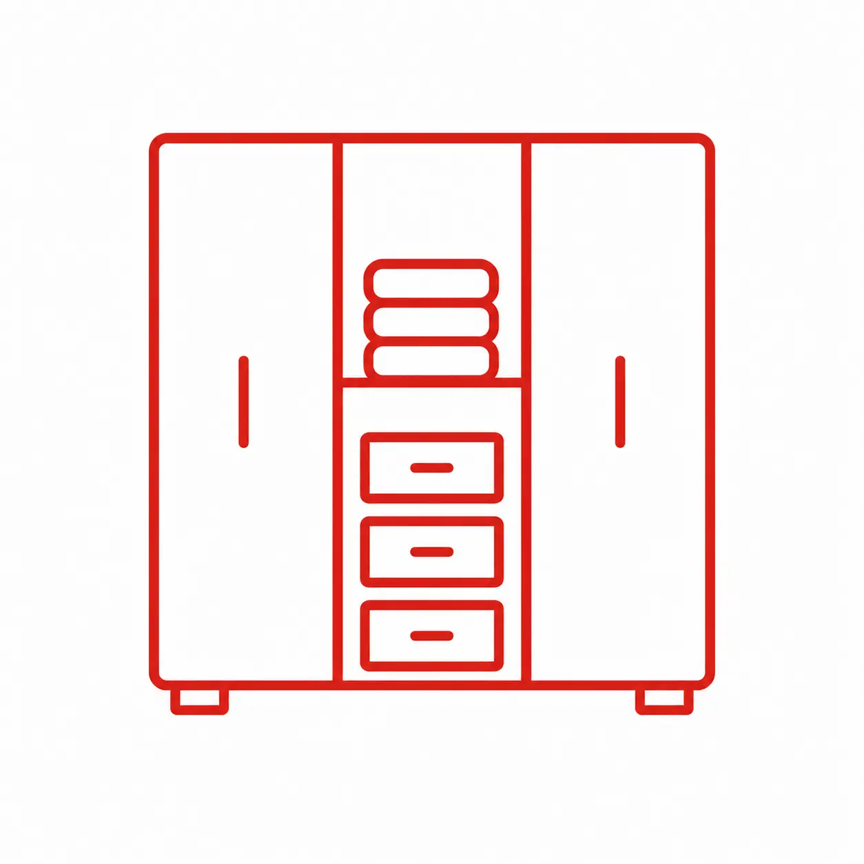 Wardrobe And Storage Design Service Wardrobe and storage design icon for custom home interiors