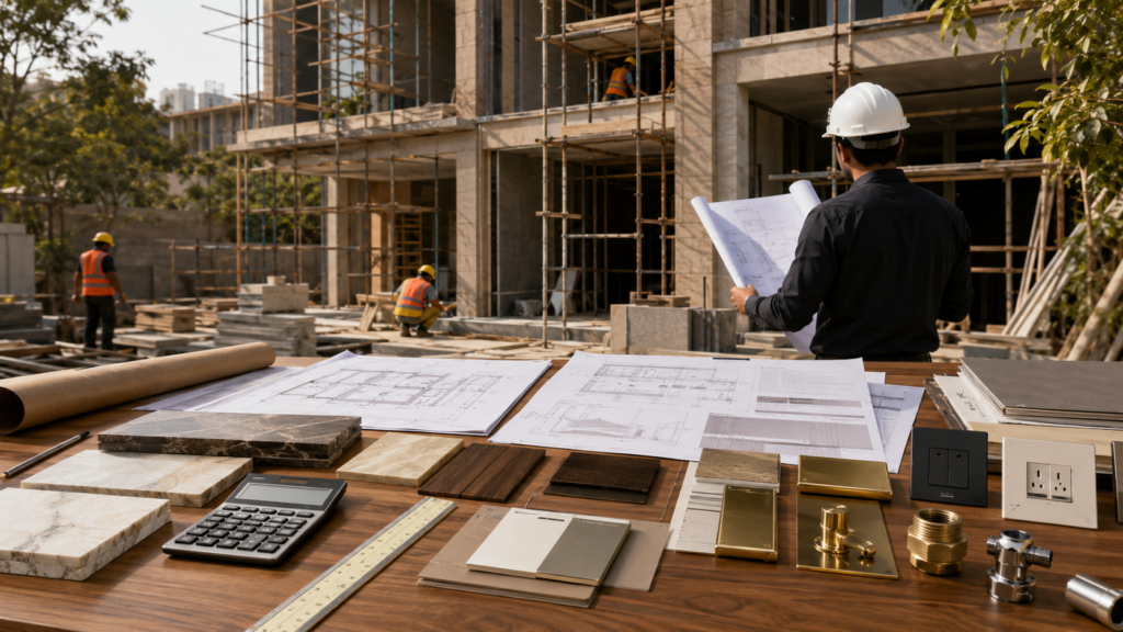 EPC BOQ checklist for homeowners before construction by Aakriti Studio